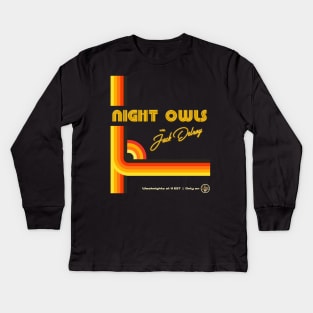 Night Owls With Jack Delroy Station Break IBC Kids Long Sleeve T-Shirt